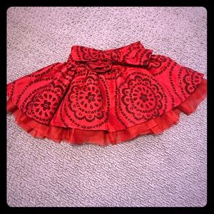 Infant Skirt - Red Sparkly
